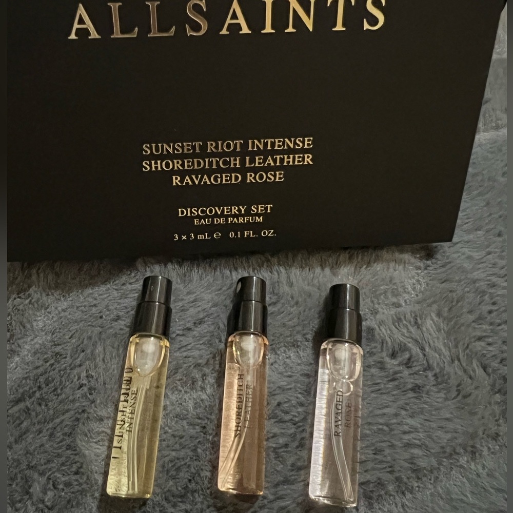 AllSaints make-up bag/pouch and Discovery Set 3 x 3 ml EDP - Picture 5 of 5